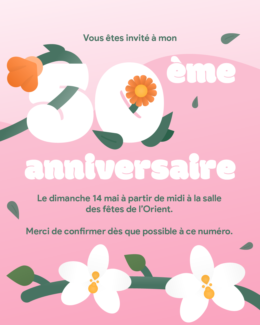 Carte d'anniversaire pour un proche